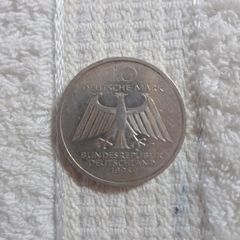 coin. silver 10 deutchmark.