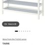 IKEA shoe rack Tjusig Black Image 4