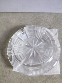 Rare find Vintage 1960's Waterford Crystal 5" Ashtray. Old Mark. Ireland.