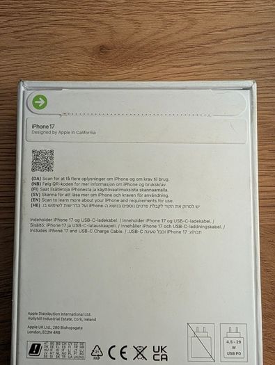 iPhone 17 Brand New Sealed Irish phone