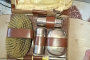 Beautiful Old Men's Travel Grooming Kit, likely from the 1940s in Original Case Postage Available or Collection