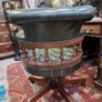 Green Chesterfield Swivel Captain's Chair Image 2