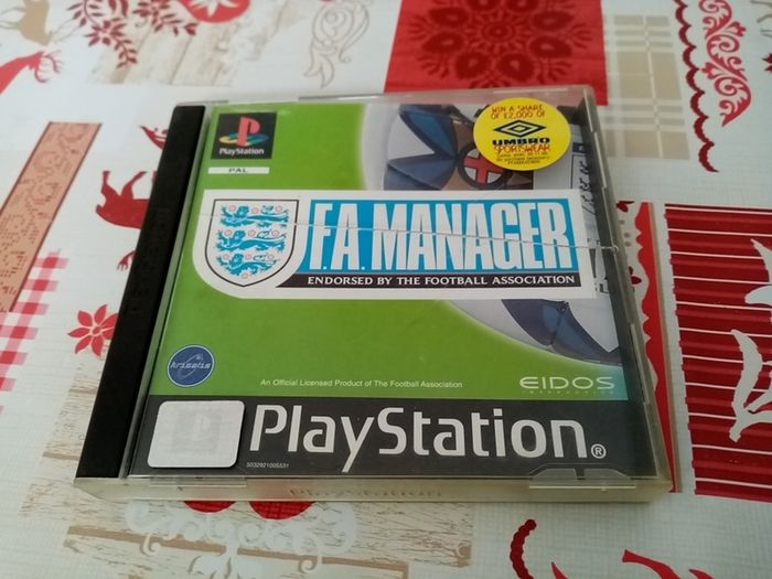 F. A. Manager - PlayStation 1 Ps1 Games - Original