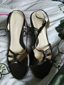 Fabulous brown faith wedge sandals