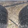 4 steel van wheels and good tyres off vivaro Image 2