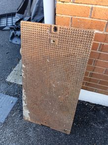 metal manhole cover