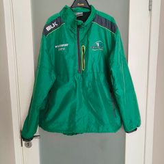 Retro 2017 Connacht Rugby windbreaker 1/4 zip jacket