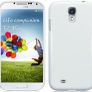 New Samsung I9500 Galaxy S4 Tpu Gel Case Solid Black / Solid White With Free Screen Protector Image 2
