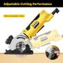 Mini Circular Saw, 580W 4000RPM Compact Electric Circular Saws with 3 Blades(85mm), Laser Guide, Scale Ruler, Pure Copper Motor Mini Saw for Wood, Soft Metal, Tile, Plastic Corded Image 4
