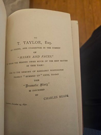 Peg Woffington And Christie Johnstone. By Charles Reade. 1930 Hardback In Good Condition.  See Photos For Same.