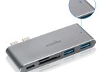 Rocketek Mini Doc Combo USB 3.0 Hub & SD/TF Card Reader Aluminum Alloy (Brand New/Warranty)