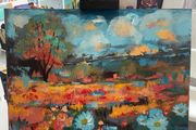 Colourful Landscape Acrylic Painting on Canvas - 45x60cm