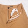 Zara Tan Camel Brown High Waist Wide Leg Trousers with White Turn-Up Cuffs Size S Image 3