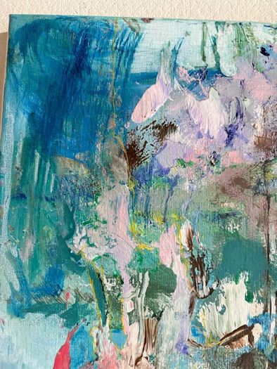 Original Art Original Landscape in Abstract Chateaux Chic