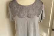 Betty Jackson grey viscose top size 18