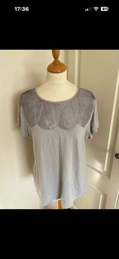 Betty Jackson grey viscose top size 18