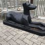 Pair of cast iron dog statues Image 4