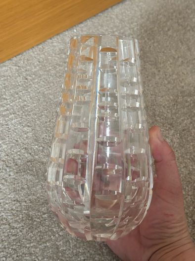 Vintage Waterford Crystal Tralee 7 inch Pear Teardrop Vase