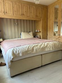 Super King bed base and mattress