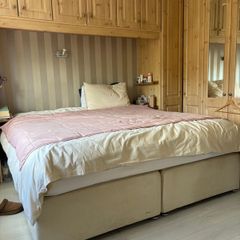 Super King bed base and mattress