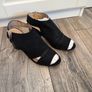 Black peep toe shoes Image 9