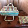 Pre-loved Boots Striped toiletry and make up bags Image 2