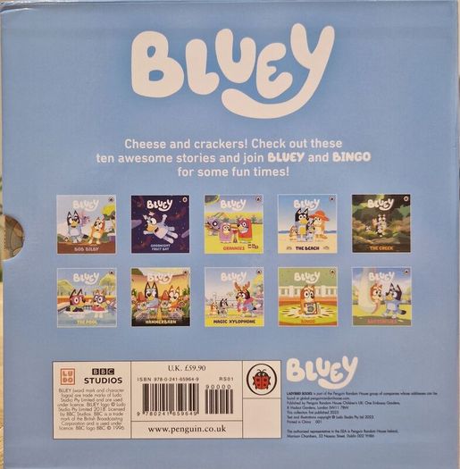 Bluey box of books