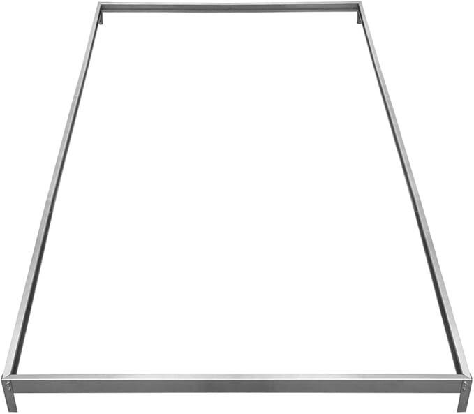 Floor Anchor for Greenhouse Metal Foundation 380x190cm Galvanized Steel Base Steel Foundation Greenhouse Frame incl. Mounting Material Ground Anchoring