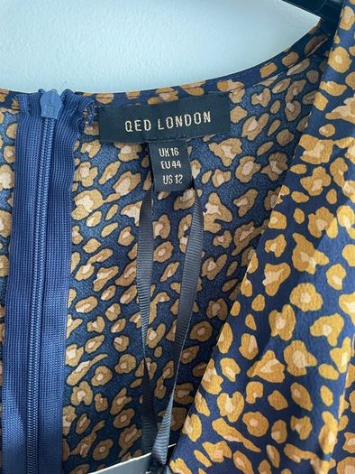 QED navy & gold dress size 16 - New with tags