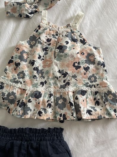 baby girl summer outfit size 6-9 months 74 cm