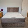 Double and small double bed with mattress in many options of colors Image 3