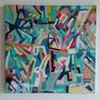 Original abstract painting Geometric painting Image 3