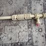 Antique cream curtain pole Image 5