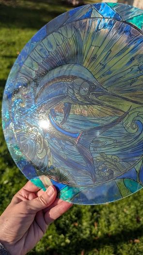 Marlin on Glass painting