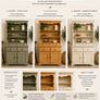 Small Solid Pine Dresser with Shelves Image 2