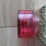 glass pink jar ideal for crafting/home decor Image 3