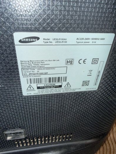 32 inch Samsung HD tv model