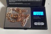 Heavy solid 9k gold flat Curb chain