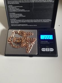 Heavy solid 9k gold flat Curb chain