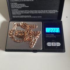 Heavy solid 9k gold flat Curb chain