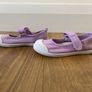 M&S Kids Lilac Mary Jane Canvas Shoes with riptape strap Image 2