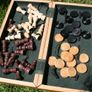 Vintage wooden chess set 11,4" Image 6