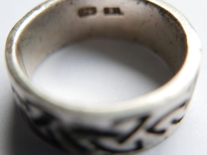 Vintage Sterling Silver Celtic Knot Ring Size P1/2 - 6,94g