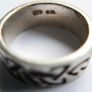 Vintage Sterling Silver Celtic Knot Ring Size P1/2 - 6,94g Image 6