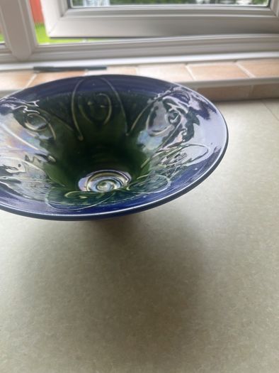 Vintage 2 Large Pottery Bowls as New