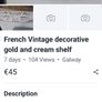 French style decorative shelf Image 2