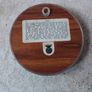 Iona , Argyll , Scotland - Celtic Church and Cross - On Copper Plaque Image 2