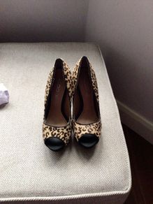 Aldo leopard print heels size 4