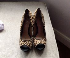 Aldo leopard print heels size 4