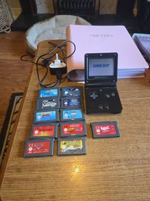 gba sp + games